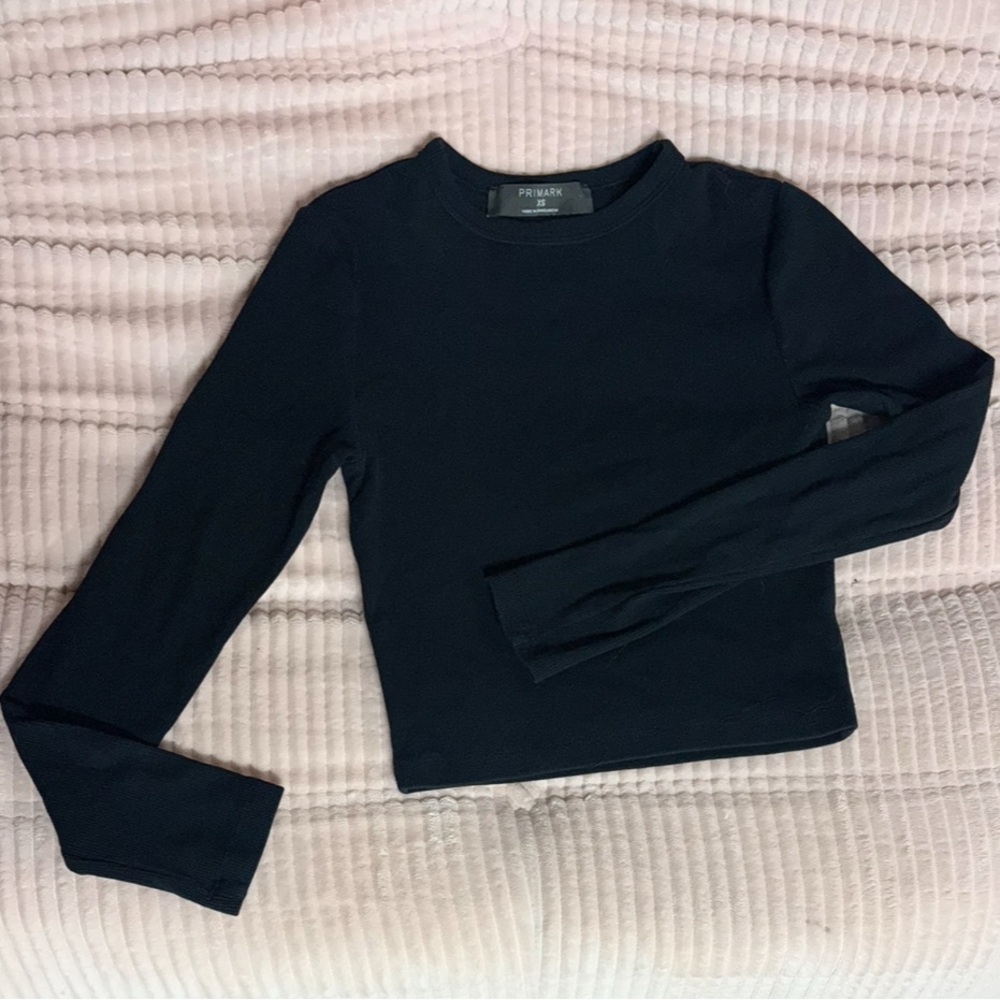 Primark Black Ribbed Top - Picture 2 of 4